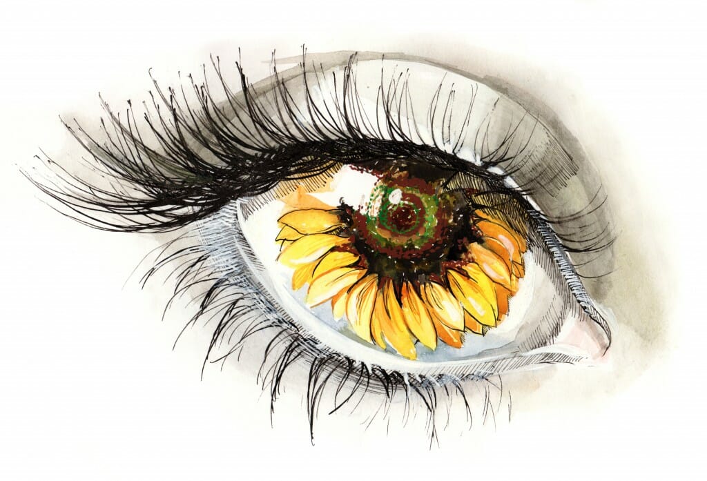 Sunflower Allergy Eye